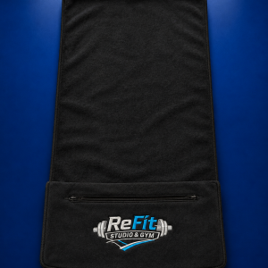 Black Hooded Sweat Towel