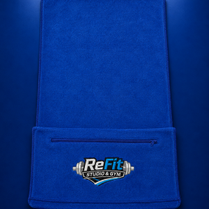 Blue Hooded Sweat Towel